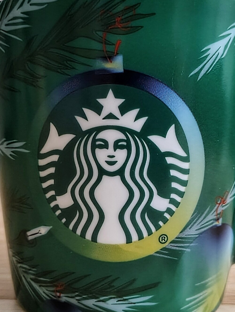 Starbucks Green Holiday Logo Ceramic Mug with Ornament Design